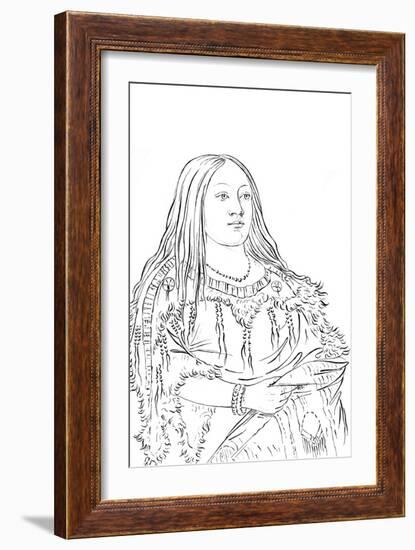 Portrait of a Native American Woman, 1841-Myers and Co-Framed Giclee Print