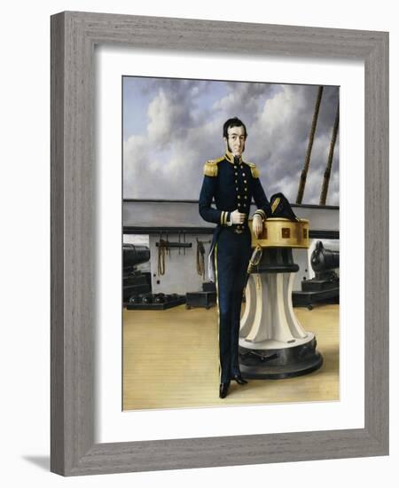 Portrait of a Naval Officer-William Charles Anthony Frerichs-Framed Giclee Print