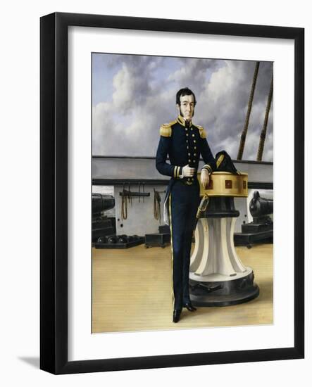 Portrait of a Naval Officer-William Charles Anthony Frerichs-Framed Giclee Print