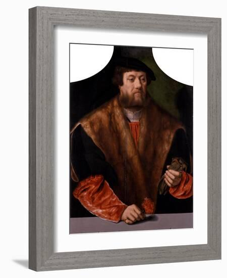 Portrait of a Nobleman, 1544-Bartholomaeus Bruyn-Framed Giclee Print