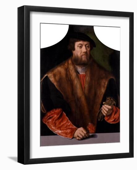 Portrait of a Nobleman, 1544-Bartholomaeus Bruyn-Framed Giclee Print