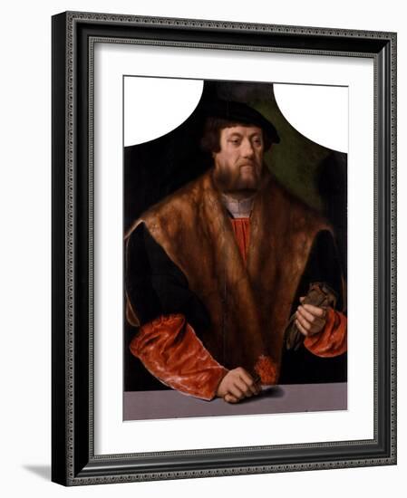 Portrait of a Nobleman, 1544-Bartholomaeus Bruyn-Framed Giclee Print