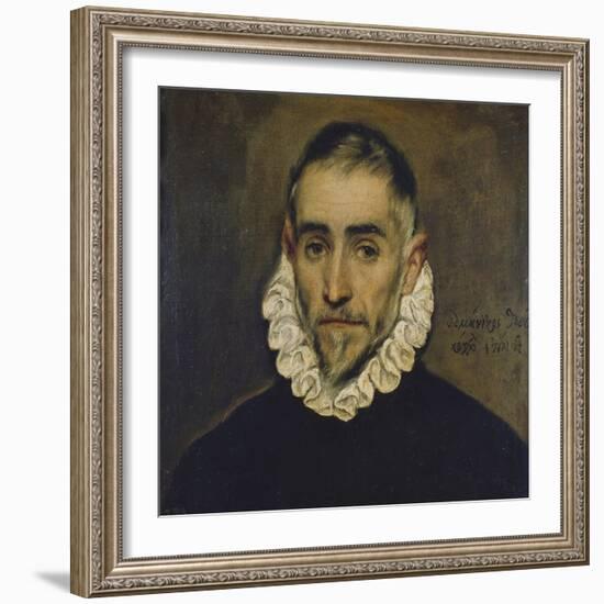 Portrait of a Nobleman, about 1585/90-El Greco-Framed Giclee Print