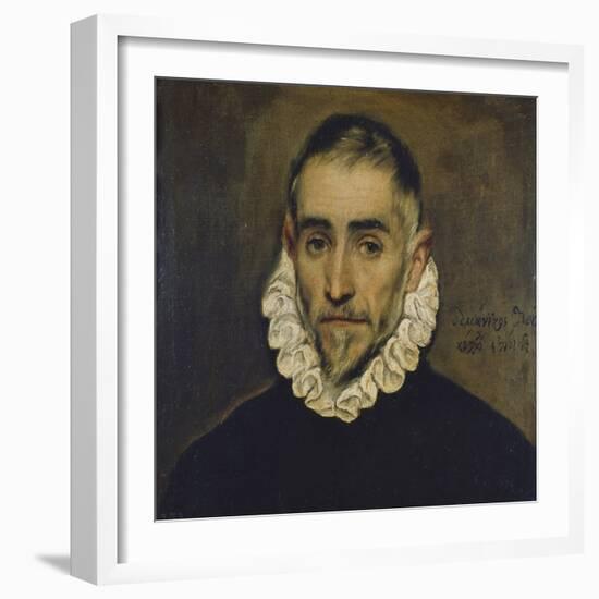 Portrait of a Nobleman, about 1585/90-El Greco-Framed Giclee Print