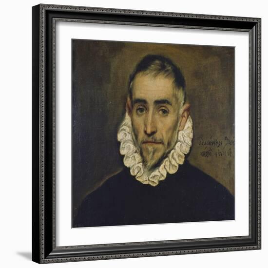 Portrait of a Nobleman, about 1585/90-El Greco-Framed Giclee Print