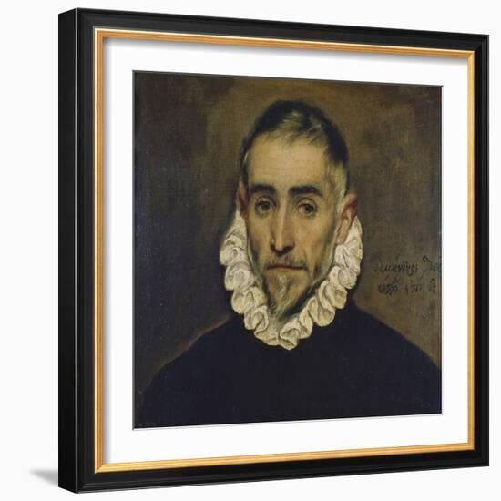 Portrait of a Nobleman, about 1585/90-El Greco-Framed Giclee Print