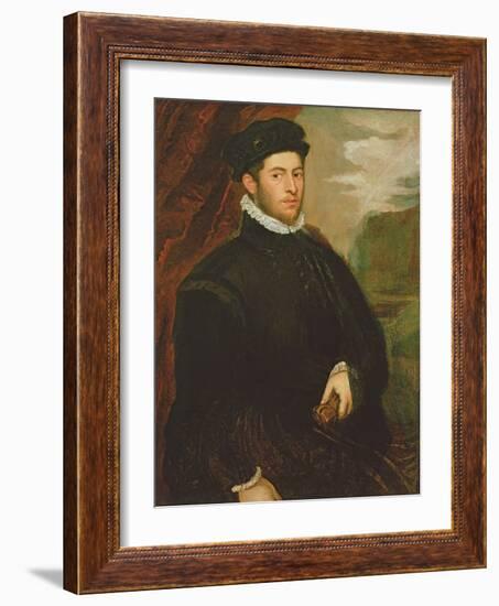 Portrait of a Nobleman-Jacopo Robusti Tintoretto-Framed Giclee Print