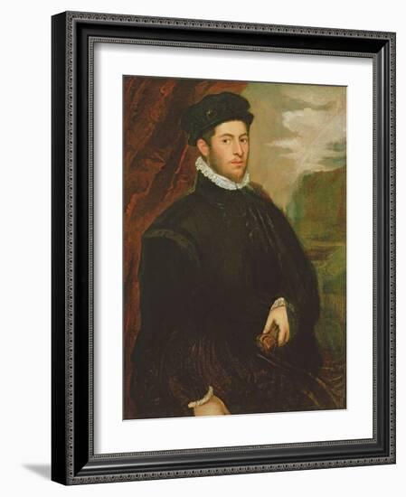 Portrait of a Nobleman-Jacopo Robusti Tintoretto-Framed Giclee Print