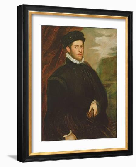 Portrait of a Nobleman-Jacopo Robusti Tintoretto-Framed Giclee Print