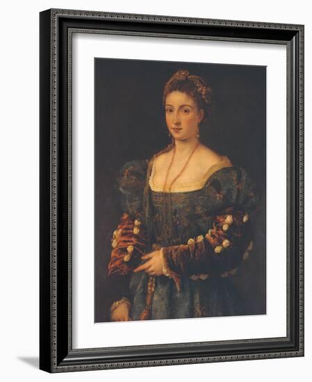 Portrait of a Noblewoman-Titian (Tiziano Vecelli)-Framed Giclee Print