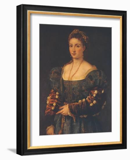 Portrait of a Noblewoman-Titian (Tiziano Vecelli)-Framed Giclee Print