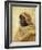 Portrait of a Nubian (Oil on Panel)-Peder Monsted-Framed Giclee Print