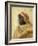 Portrait of a Nubian (Oil on Panel)-Peder Monsted-Framed Giclee Print