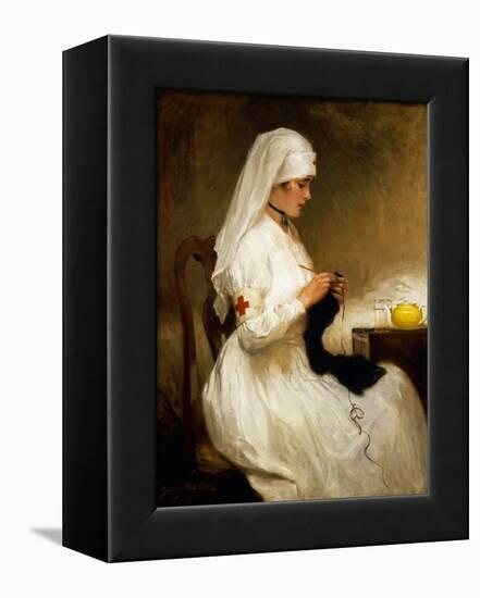 Portrait of a Nurse from the Red Cross-Gabriel Emile Niscolet-Framed Premier Image Canvas