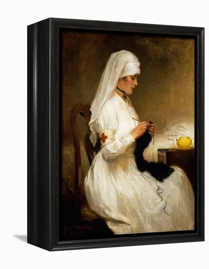 Portrait of a Nurse from the Red Cross-Gabriel Emile Niscolet-Framed Premier Image Canvas