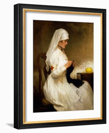 Portrait of a Nurse from the Red Cross-Gabriel Emile Niscolet-Framed Giclee Print