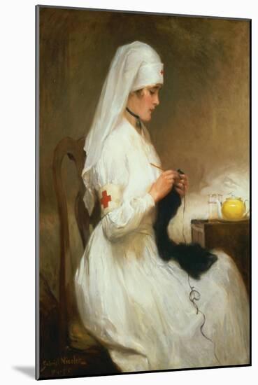 Portrait of a Nurse from the Red Cross-Gabriel Emile Niscolet-Mounted Giclee Print