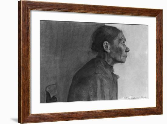 Portrait of a Peasant Woman, 1898-99-Paula Modersohn-Becker-Framed Giclee Print