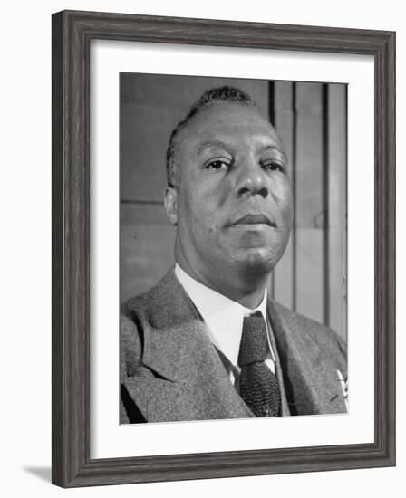 Portrait of A. Philip Randolph, the Head of Brotherhood of Sleeping Car Porters-null-Framed Photographic Print