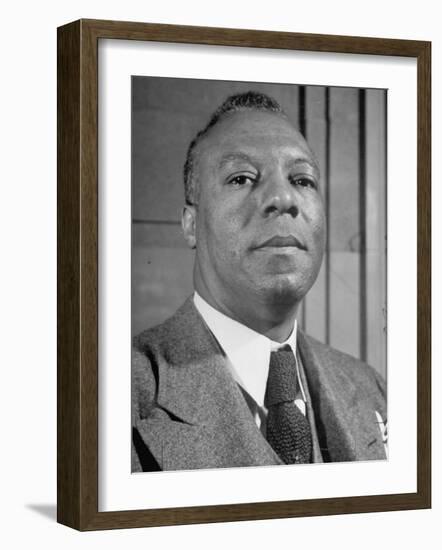 Portrait of A. Philip Randolph, the Head of Brotherhood of Sleeping Car Porters-null-Framed Photographic Print