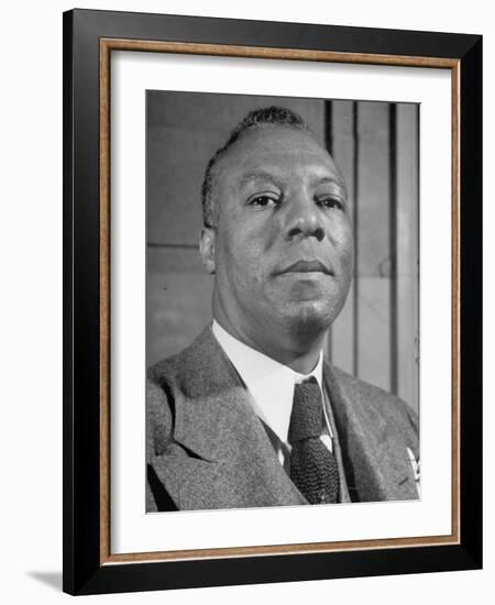 Portrait of A. Philip Randolph, the Head of Brotherhood of Sleeping Car Porters-null-Framed Photographic Print