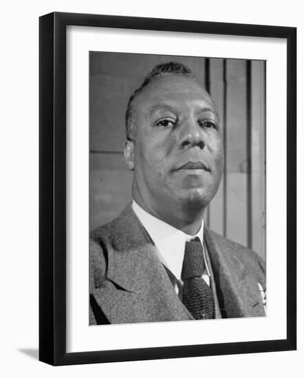 Portrait of A. Philip Randolph, the Head of Brotherhood of Sleeping Car Porters-null-Framed Photographic Print