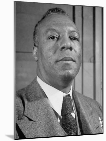 Portrait of A. Philip Randolph, the Head of Brotherhood of Sleeping Car Porters-null-Mounted Photographic Print