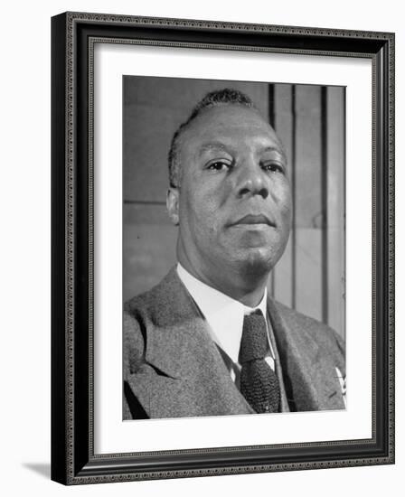 Portrait of A. Philip Randolph, the Head of Brotherhood of Sleeping Car Porters-null-Framed Photographic Print