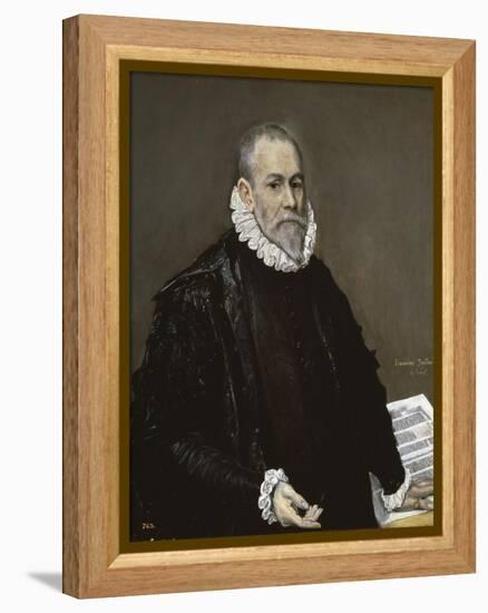 Portrait of a Physician, 1582-1585-El Greco-Framed Premier Image Canvas