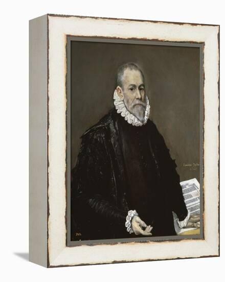 Portrait of a Physician, 1582-1585-El Greco-Framed Premier Image Canvas