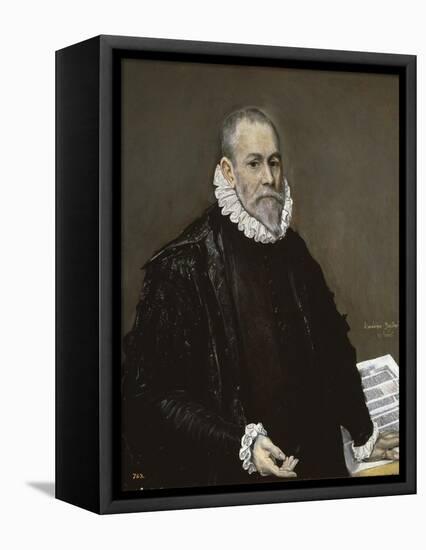 Portrait of a Physician, 1582-1585-El Greco-Framed Premier Image Canvas