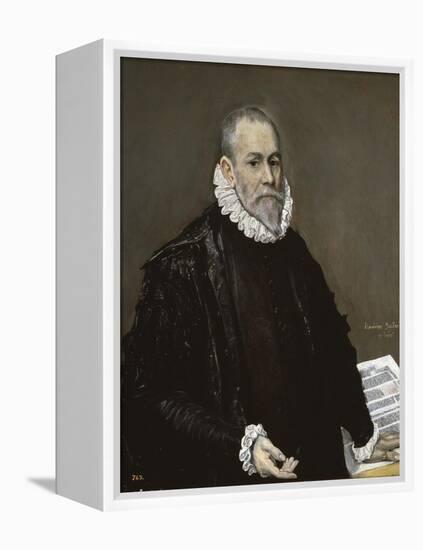 Portrait of a Physician, 1582-1585-El Greco-Framed Premier Image Canvas