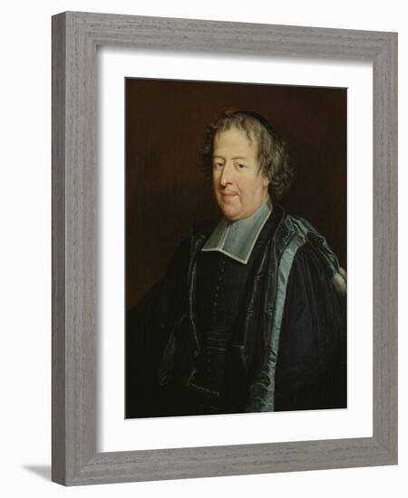 Portrait of a Priest (Oil on Canvas)-Philippe De Champaigne-Framed Giclee Print