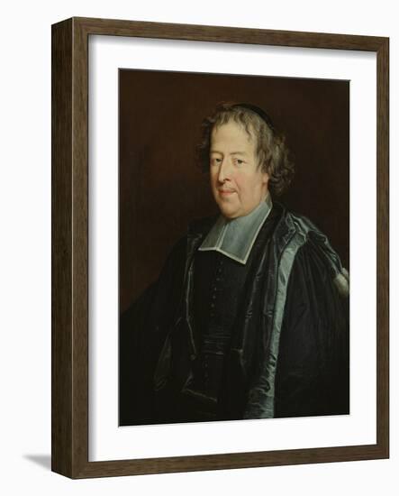 Portrait of a Priest (Oil on Canvas)-Philippe De Champaigne-Framed Giclee Print