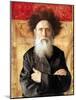 Portrait of a Rabbi before Torah Curtain-Isidor Kaufmann-Mounted Art Print