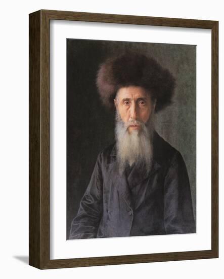 Portrait of a Rabbi-Isidor Kaufmann-Framed Art Print