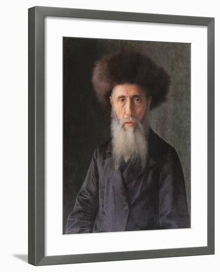 Portrait of a Rabbi-Isidor Kaufmann-Framed Art Print