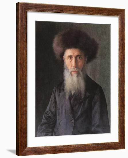 Portrait of a Rabbi-Isidor Kaufmann-Framed Art Print