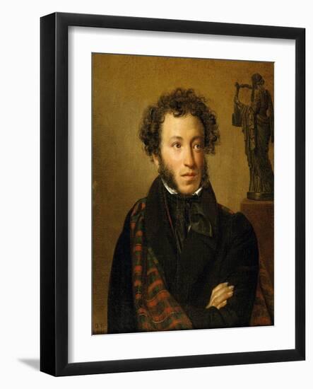 Portrait of A. S. Pushkin-Orest Adamovich Kiprensky-Framed Giclee Print