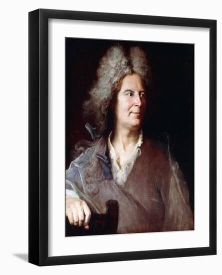 Portrait of a Sculptor, Said to Be Robert Le Lorrain-Hyacinthe Rigaud-Framed Giclee Print