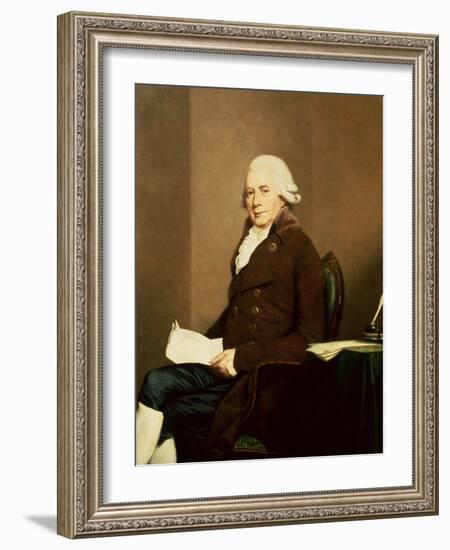 Portrait of a Seated Gentleman, possibly William Hunter-Johann Zoffany-Framed Giclee Print