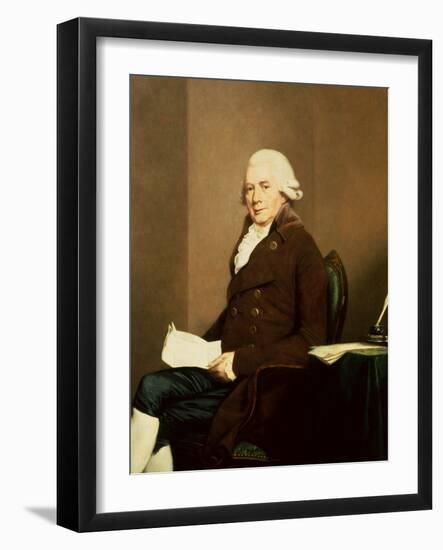 Portrait of a Seated Gentleman, possibly William Hunter-Johann Zoffany-Framed Giclee Print