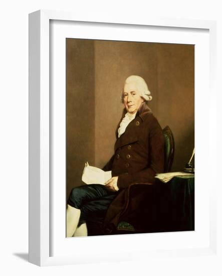 Portrait of a Seated Gentleman, possibly William Hunter-Johann Zoffany-Framed Giclee Print