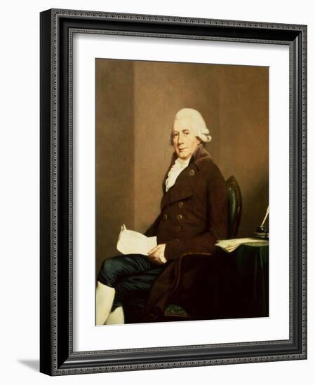 Portrait of a Seated Gentleman, possibly William Hunter-Johann Zoffany-Framed Giclee Print