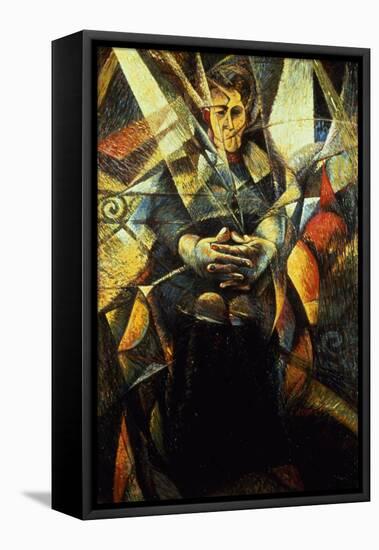 Portrait of a Seated Woman-Umberto Boccioni-Framed Premier Image Canvas