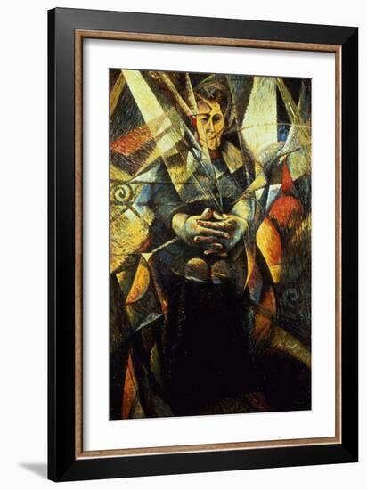 Portrait of a Seated Woman-Umberto Boccioni-Framed Giclee Print