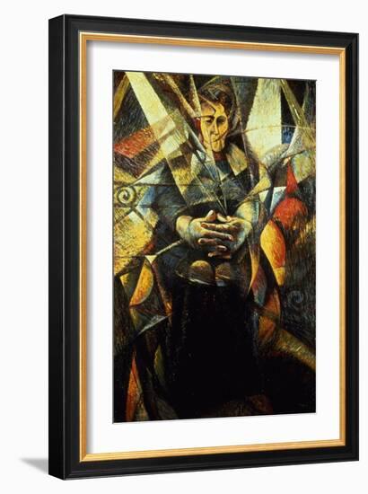 Portrait of a Seated Woman-Umberto Boccioni-Framed Giclee Print