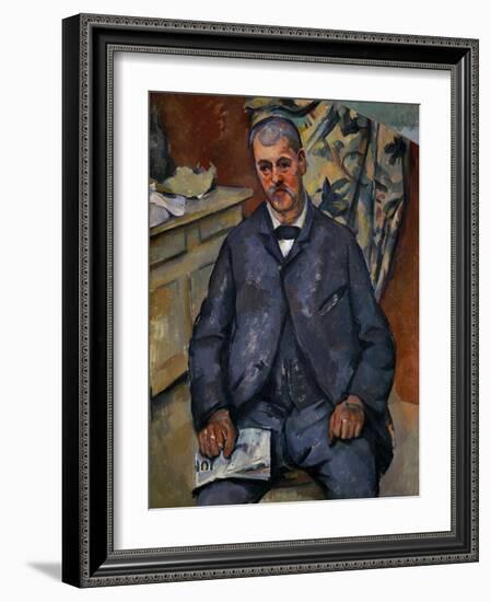 Portrait of a Sitting Man, 1898-1900-Paul Cézanne-Framed Giclee Print