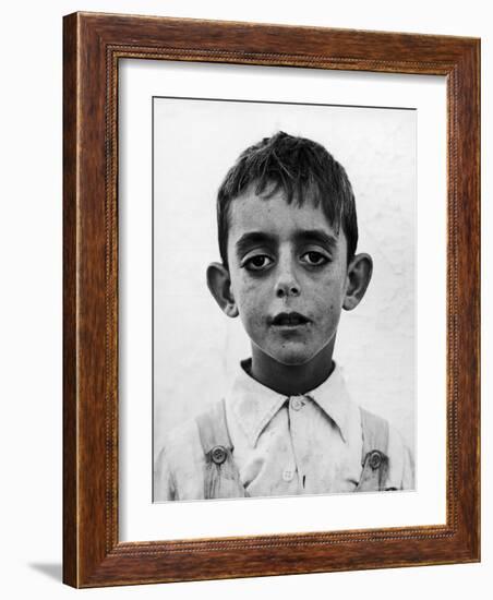 Portrait of a Spanish Boy-Frank Scherschel-Framed Photographic Print