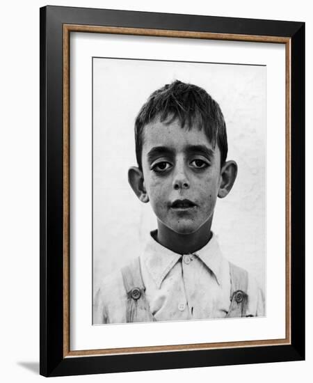 Portrait of a Spanish Boy-Frank Scherschel-Framed Photographic Print